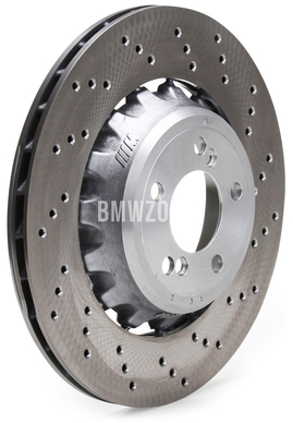 Rear right brake disc (370x24mm) M perforated (OEM)