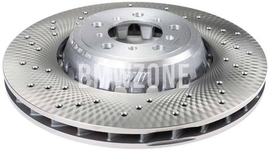 Front left brake disc (380x30mm) M perforated (OEM)