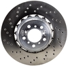 Front left brake disc (380x30mm) M perforated (OEM)