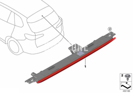 Third brake lamp U06, G61/G99 M5, X1 U11, X3 G45 (OEM)