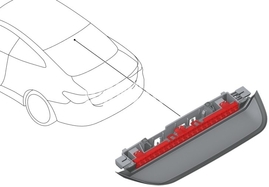 Third brake lamp G26/G26 LCI // sun protection glazing (OEM)