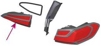 Taillight right, inner U06 // vehicles without adaptive headlights