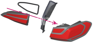 Taillight right, outer U06 // vehicles with adaptive headlights