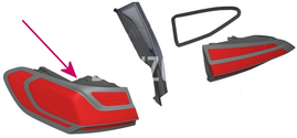 Taillight left, outer U06 // vehicles with adaptive headlights (OEM)