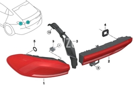 Taillight left, outer G06 LCI/F96 X6 M LCI (OEM)