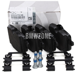 Rear brake pads (345x24mm diameter) (OEM)