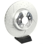 Rear left brake disc (345x24mm) M-Performance perforated