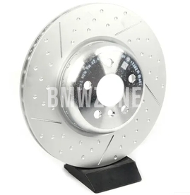 Rear left brake disc (345x24mm) M-Performance perforated (OEM)