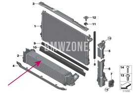 Ladeluftkhler BMW 17519846914 (OEM)