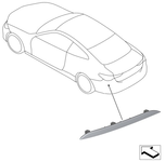 Rear bumper reflector lens left G22/G22 LCI/G23/G23 LCI M-Packet bumper