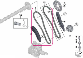 Timing chain BMW 11318475185 (OEM)