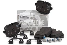 Rear brake pads (345x24mm / 370x24mm diameter) - 4 guide shims (OEM)