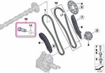 Timing chain tensioner BMW 11318490219