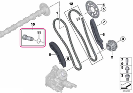 Timing chain tensioner BMW 11318490219 (OEM)