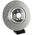 Rear right brake disc (398x28mm) M-Performance perforated