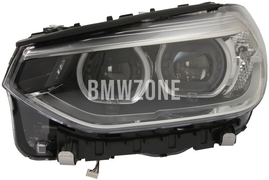Headlight LED left G01/F97 X3 M, G02/F98 X4 M adaptive with extended scopes (OEM)