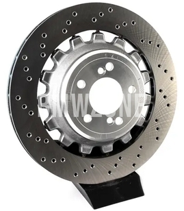 Rear left brake disc (380x28mm) M perforated (OEM)