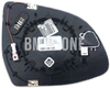 Outside mirror glass left Gx series X3/X4, X5/X6, X7, XM driver side // with automatic dimming+with a blind-spot vehicle warning (OEM)