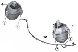 Motorlager rechts BMW 22116865948 (OEM)
