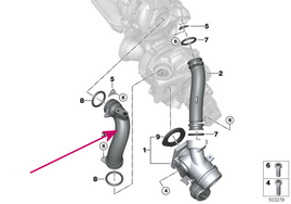 Verbindungsrohr BMW 11658574474 (OEM)