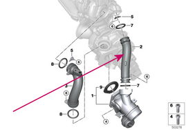 Verbindungsrohr BMW 11658513573 (OEM)