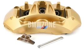 Front gold brake caliper left M Carbon Ceramic (410x38mm diameter) (OEM)
