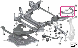 Front control arm right upper X5 E70, X6 E71, X5 F15, X6 F16 // +30min (OEM)