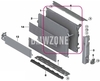 Engine radiator (rear) 1' F2x, 2' F2x, 3' F3x, 4' F3x 20i, 25i, 30i B46 B48 B48X // 40i B58 (OEM)