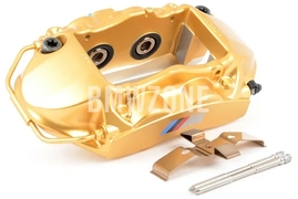 Rear gold brake caliper left M Carbon Ceramic (380x28mm diameter) (OEM)
