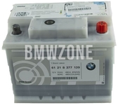 Original BMW Batterie gefllt BMW 61218377139 // (55 AH)
