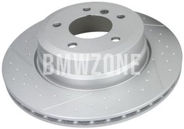 Rear brake disc (324x22mm) M-Performance perforated (OEM)