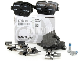 Rear brake pads (280x10mm / 296x10,5mm diameter) (OEM)