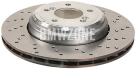 Rear right brake disc (350x24mm) M perforated (OEM)