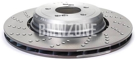 Rear left brake disc (370x24mm) M perforated (OEM)
