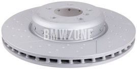 Rear brake disc (345x24mm) M-Performance perforated / 185mm brake drum (OEM)