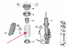 Rear suspension spring (adaptive chassis) // 26.04.2011-16.10.2011
