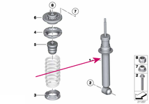 Rear shock absorber F10 (standard chassis)