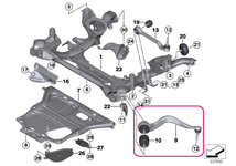 Front control arm xDrive left front Fx series 1,2,3,4