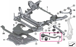 Front control arm left front X5 F15, X6 F16 (OEM)