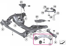 Front control arm left front Fx series 5 GT,7