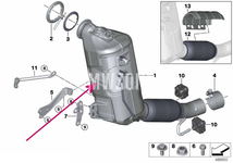 Diesel particulate filter (DPF) Fx 14d, 16d, 18d, 20d, 25d B37 B47 // EU6 EURO6