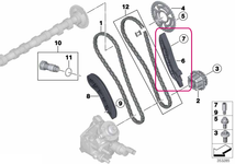 Timing chain guide rail BMW 11317797899