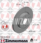 Rear brake disc (324x20mm)