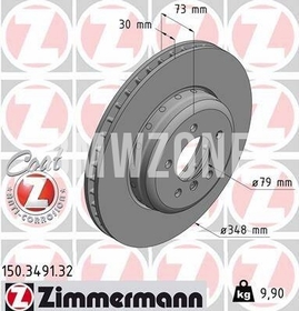 Front brake disc (348x30mm)