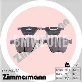 Front brake pads (374x36mm / 154mm inner diameter)