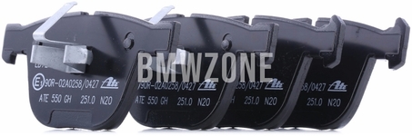 Rear brake pads (345x24mm / 370x24mm diameter)