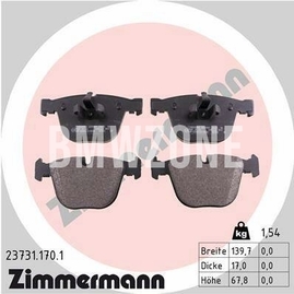 Rear brake pads (345x24mm / 370x24mm diameter)