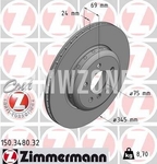 Rear brake disc (345x24mm)