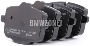 Rear brake pads (345x24mm diameter)