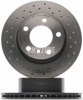 Front brake disc (284x22mm) perforated